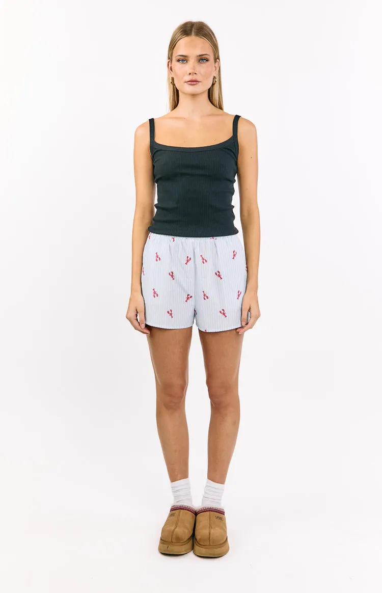 Alexea Lobster Print Pajama Shorts sold by Beginning Boutique product image thumbnail 4