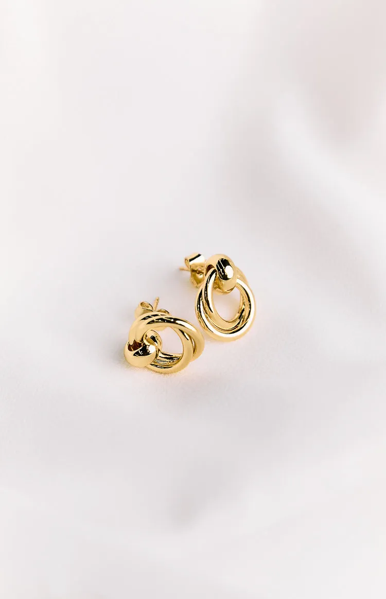 Hollie Gold Chunky Hoop Earrings sold by Beginning Boutique product image thumbnail 2