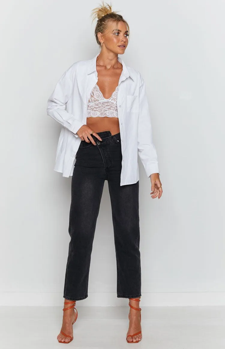 Oversized Shirt White sold by Beginning Boutique product image thumbnail 3