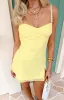 Mia Yellow Mini Dress sold by Beginning Boutique
