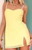 Mia Yellow Mini Dress sold by Beginning Boutique