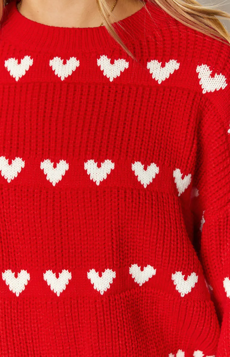 Lovey White Heart Stripe Jumper sold by Beginning Boutique product image thumbnail 5