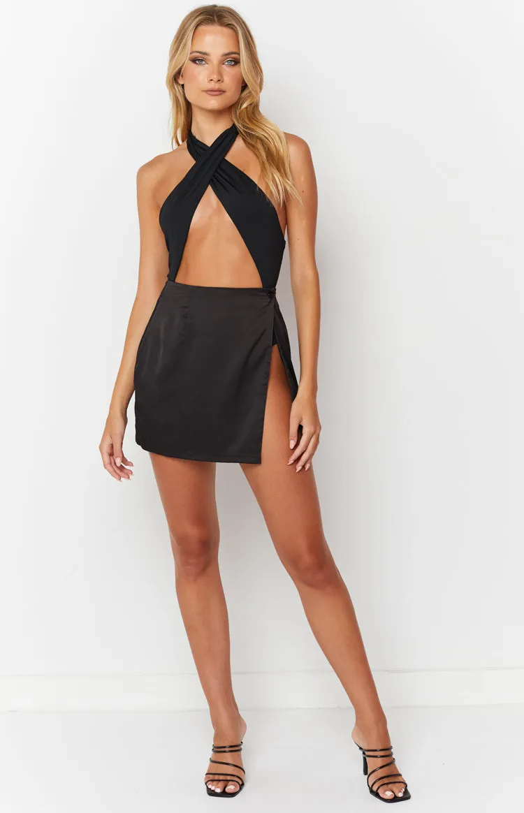 Matilda Black Halter Bodysuit sold by Beginning Boutique product image thumbnail 4