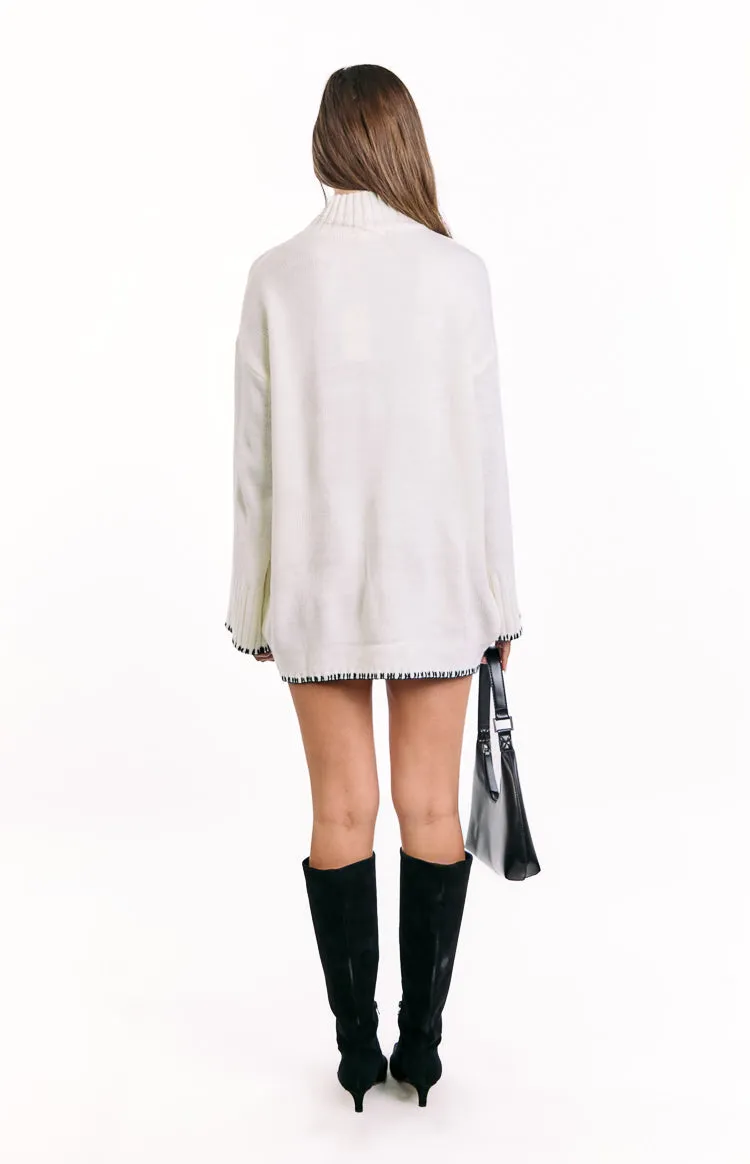 Flynn Cream Sweater Dress sold by Beginning Boutique product image thumbnail 5