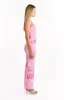 Imogen Pink and Green Floral Print Maxi Dress sold by Beginning Boutique