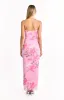 Imogen Pink and Green Floral Print Maxi Dress sold by Beginning Boutique