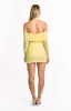 Paige Yellow Off The Shoulder Mini Dress sold by Beginning Boutique