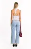 Amora White Polka Dot Crop Top sold by Beginning Boutique
