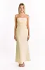 Alexia Yellow Strapless Maxi Dress sold by Beginning Boutique