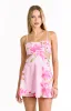 Josie Pink Floral Mini Dress sold by Beginning Boutique