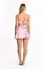 Josie Pink Floral Mini Dress sold by Beginning Boutique