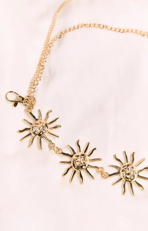 Gold Multi Chain Star Belt sold by Beginning Boutique
