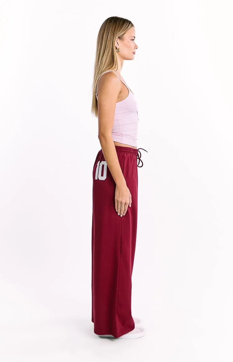 Flo Burgundy Wide Leg Pants sold by Beginning Boutique product image thumbnail 4