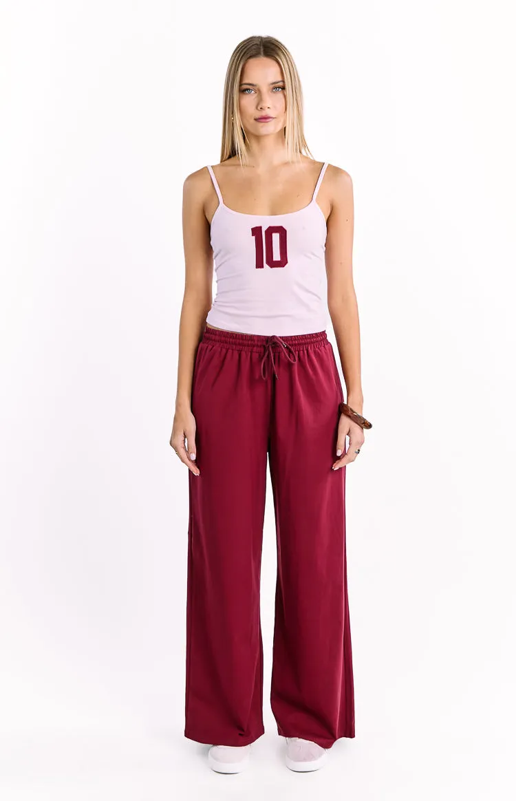 Flo Burgundy Wide Leg Pants sold by Beginning Boutique product image thumbnail 2