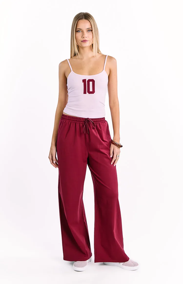Flo Burgundy Wide Leg Pants sold by Beginning Boutique product image thumbnail 3