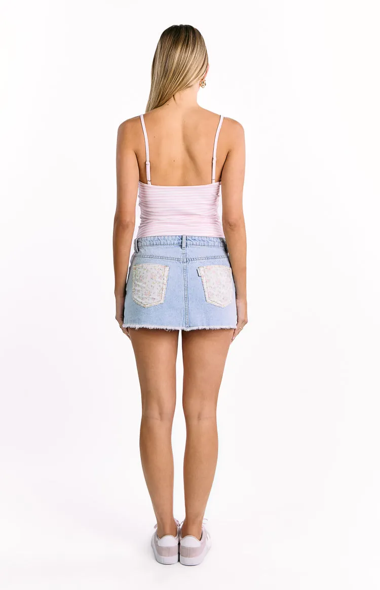 Sweetie White and Pink Stripe Top sold by Beginning Boutique product image thumbnail 5