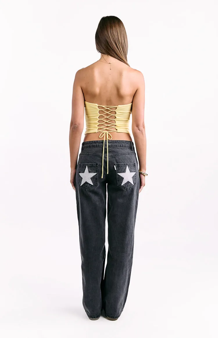 Romeo Yellow Corset Top sold by Beginning Boutique product image thumbnail 5