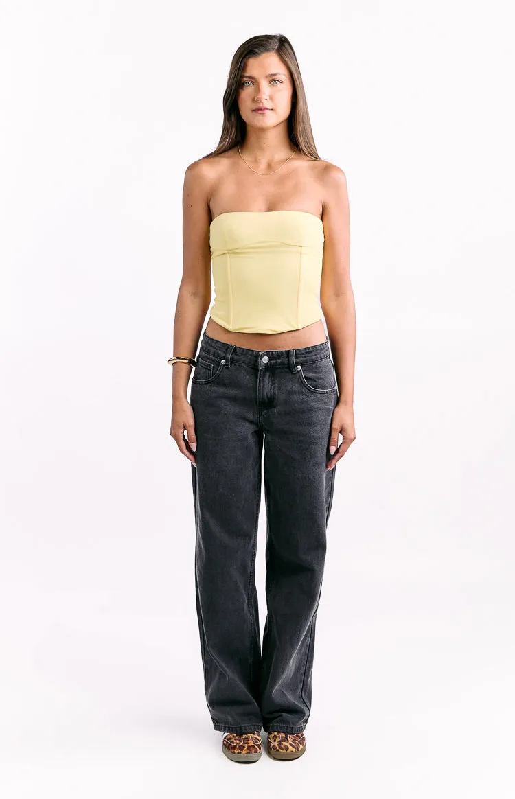 Romeo Yellow Corset Top sold by Beginning Boutique product image thumbnail 3