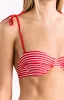 9.0 Swim Bianca Red Stripe Bikini Top sold by Beginning Boutique