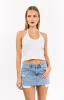 Found Love Light Wash Denim Low Rise Mini Skirt sold by Beginning Boutique