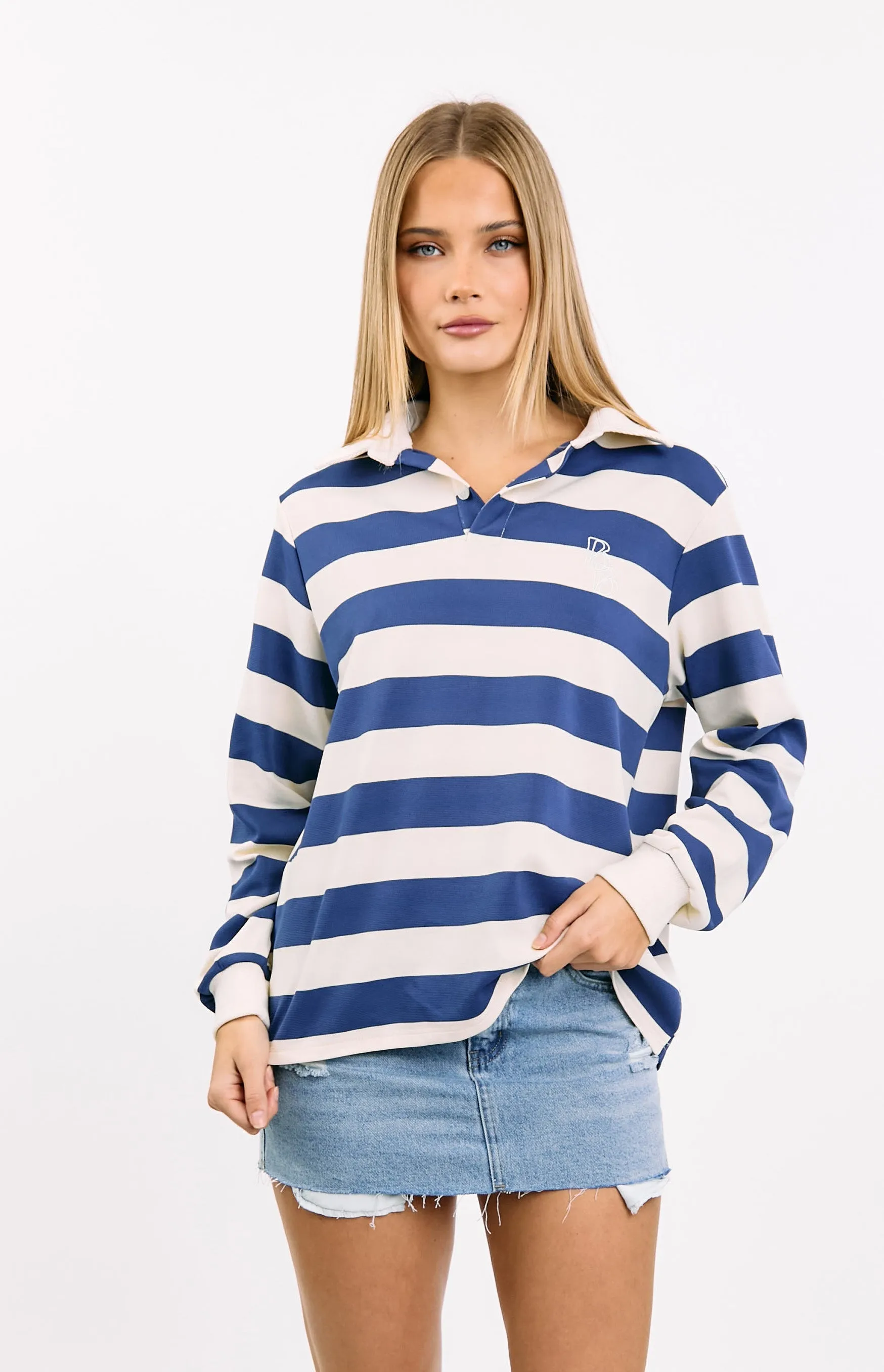 Found Love Light Wash Denim Low Rise Mini Skirt sold by Beginning Boutique