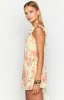 Joyce Yellow Bloom Chiffon Mini Dress sold by Beginning Boutique