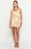 Joyce Yellow Bloom Chiffon Mini Dress sold by Beginning Boutique