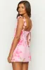 Joyce Pink Floral Chiffon Mini Dress sold by Beginning Boutique