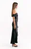 Anica Black Off Shoulder Maxi Dress sold by Beginning Boutique