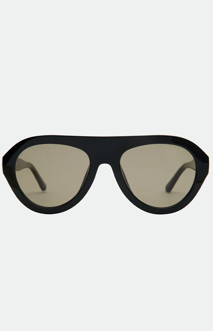 Otra Eyewear Maddy Black Aviator Sunglasses sold by Beginning Boutique product image thumbnail 2