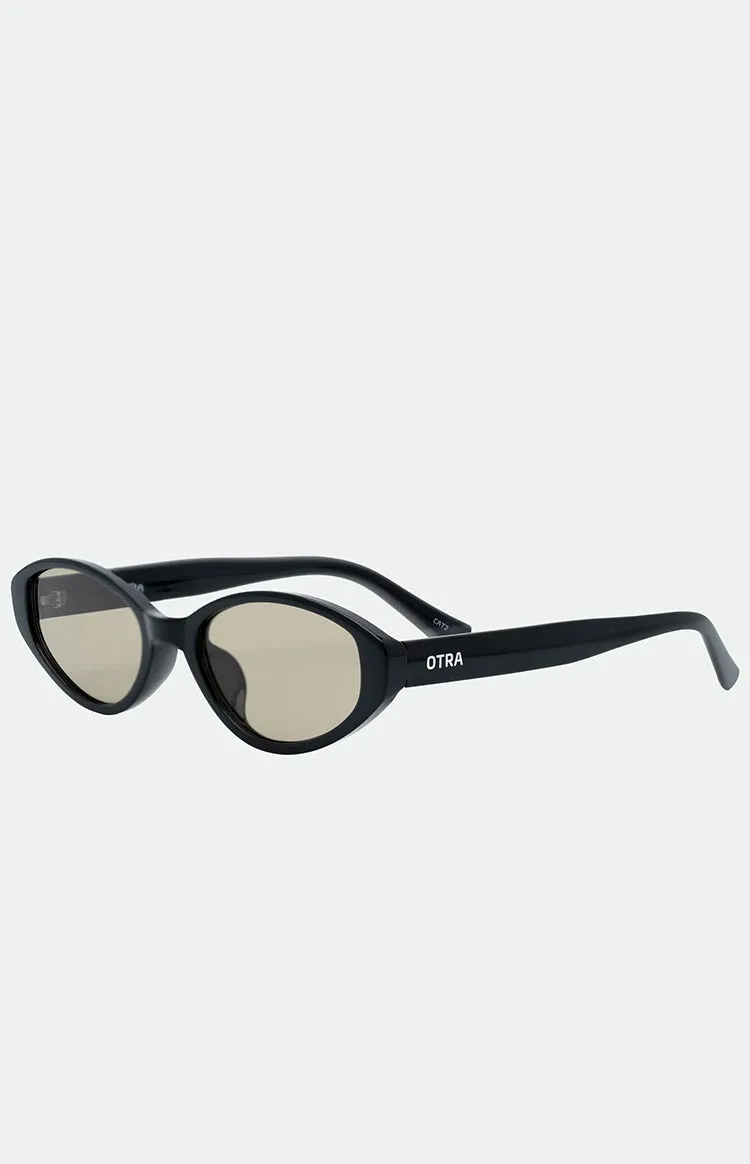 Otra Eyewear Ivy Black Olive Cat Eye Sunglasses sold by Beginning Boutique