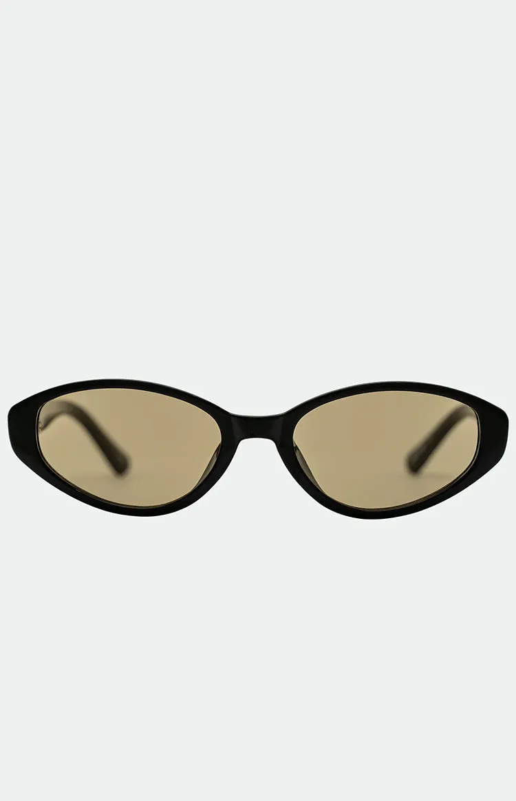 Otra Eyewear Ivy Black Olive Cat Eye Sunglasses sold by Beginning Boutique product image thumbnail 2