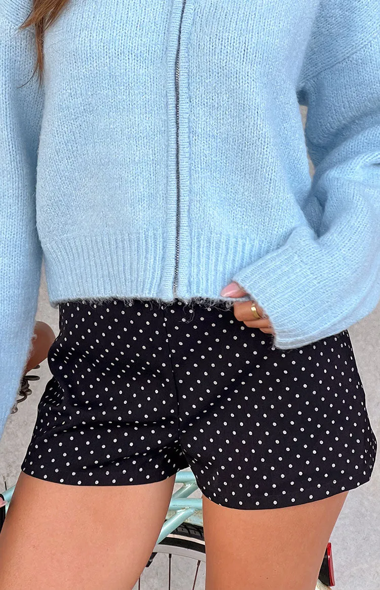 Brynn Black Polka Dot Shorts sold by Beginning Boutique