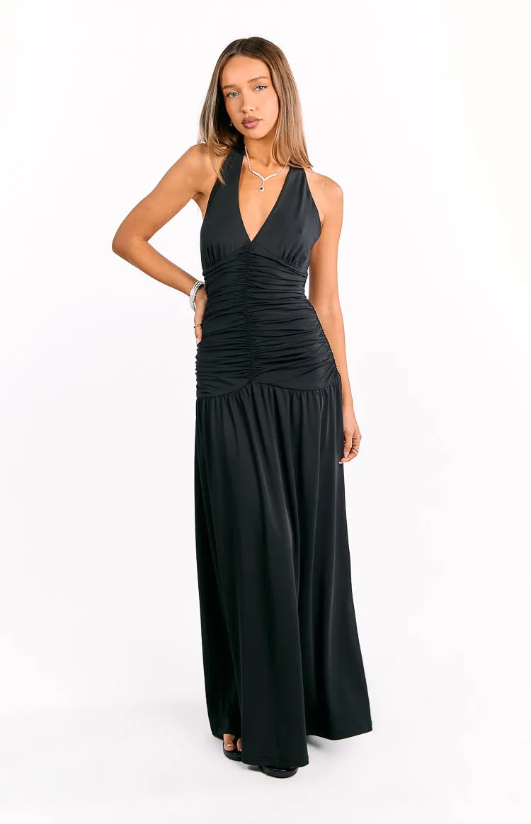 Gloria Black Maxi Dress sold by Beginning Boutique product image thumbnail 3