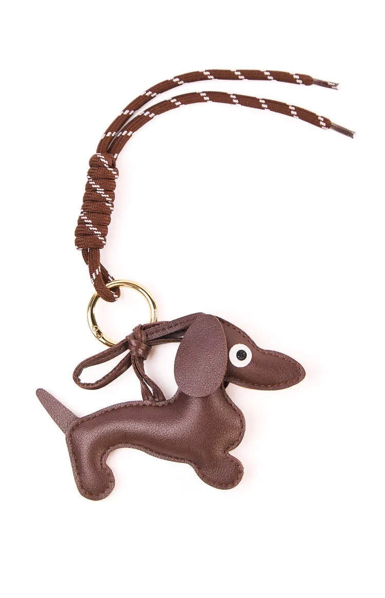 Dachshund Braided Bag Charm sold by Beginning Boutique