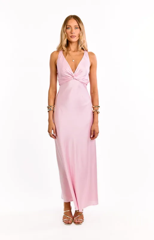 Oden Light Pink Formal Maxi Dress made by Beginning Boutique