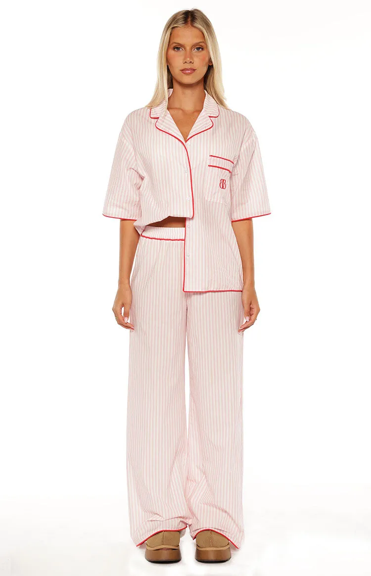 Alexea Pink Stripe Pajama Pants sold by Beginning Boutique product image thumbnail 2