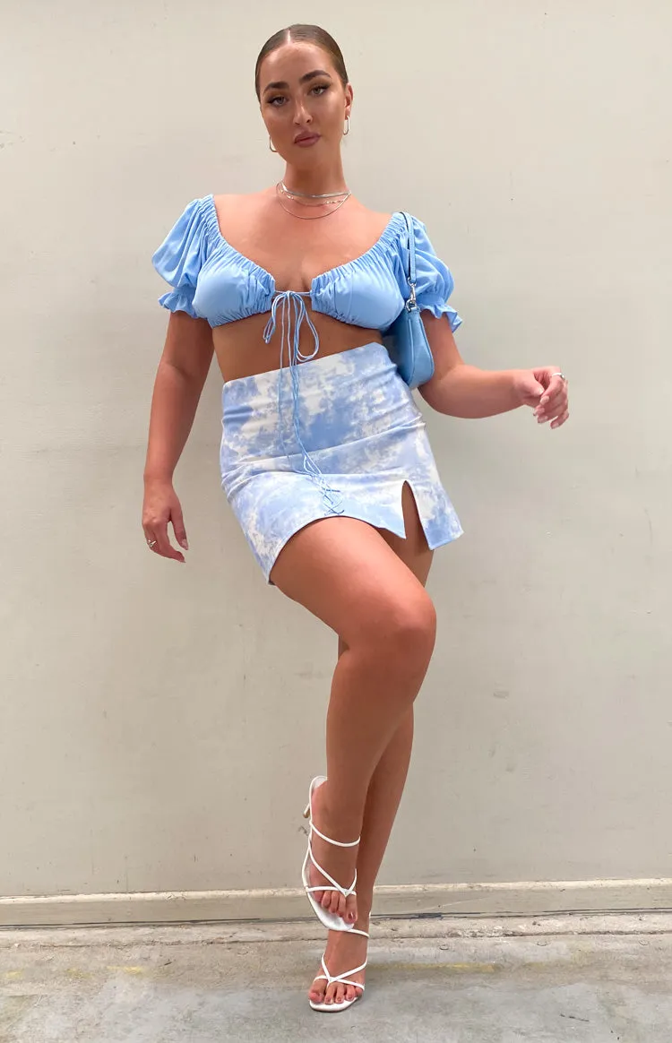 Alannah Crop Top Pastel Blue sold by Beginning Boutique product image thumbnail 5