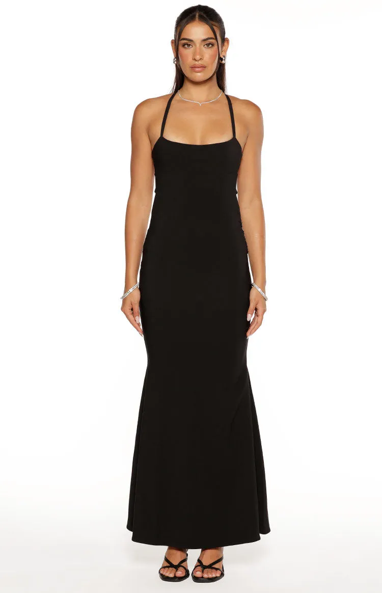 Kelcey Black Sequin Detail Formal Maxi Dress sold by Beginning Boutique product image thumbnail 2