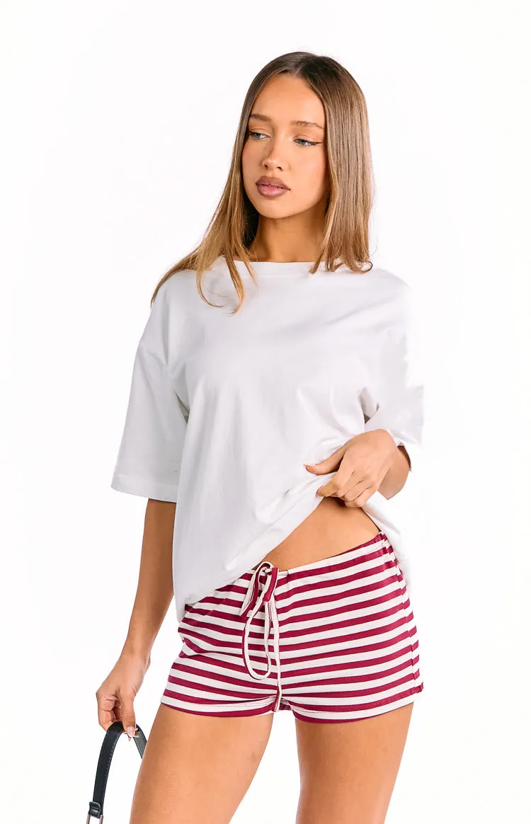 Lioness Kourt Wine Stripe Bloomers sold by Beginning Boutique product image thumbnail 2