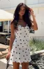 Aura Cowl Neck Polka Dot Mini Dress sold by Beginning Boutique