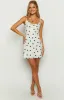 Aura Cowl Neck Polka Dot Mini Dress sold by Beginning Boutique
