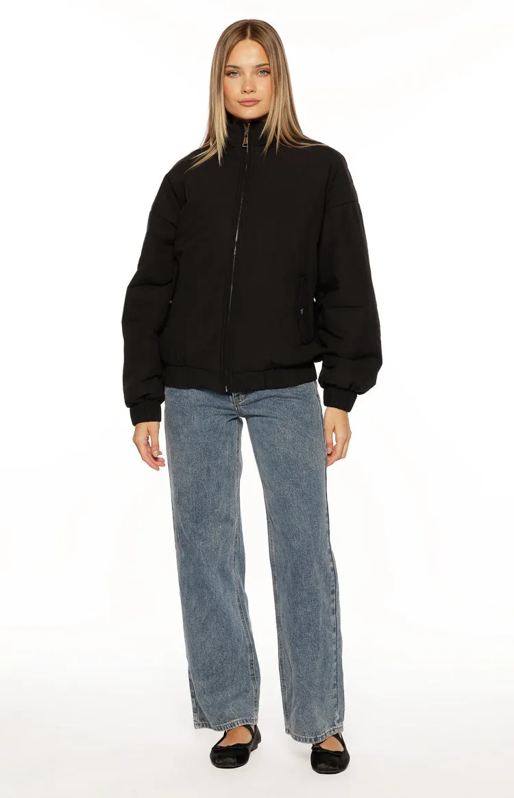 Ace Black Oversized Puffer Jacket sold by Beginning Boutique product image thumbnail 3