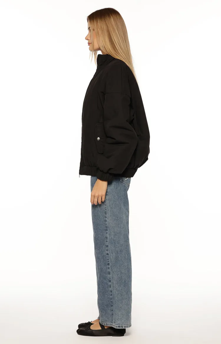 Ace Black Oversized Puffer Jacket sold by Beginning Boutique product image thumbnail 4