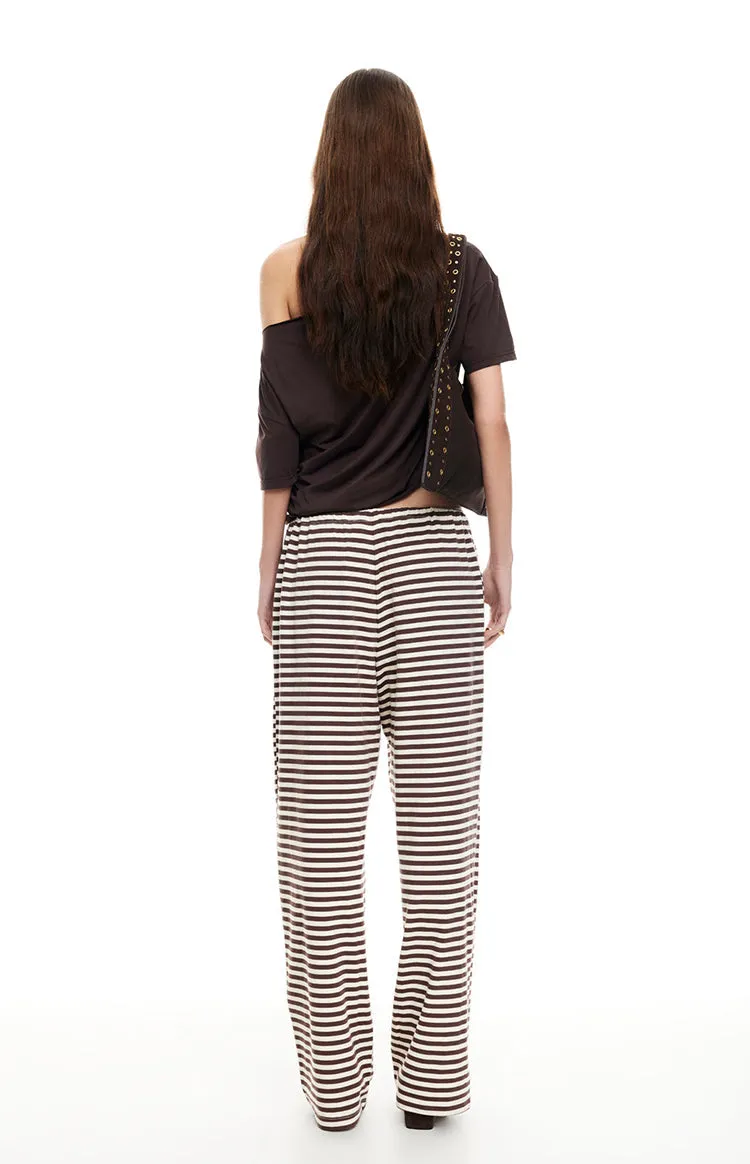 Lioness Bloom Dark Chocolate Stripe Pants sold by Beginning Boutique product image thumbnail 4