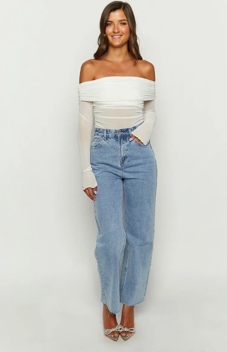 Ronnie Light Wash Denim Straight Leg Jeans sold by Beginning Boutique product image thumbnail 2