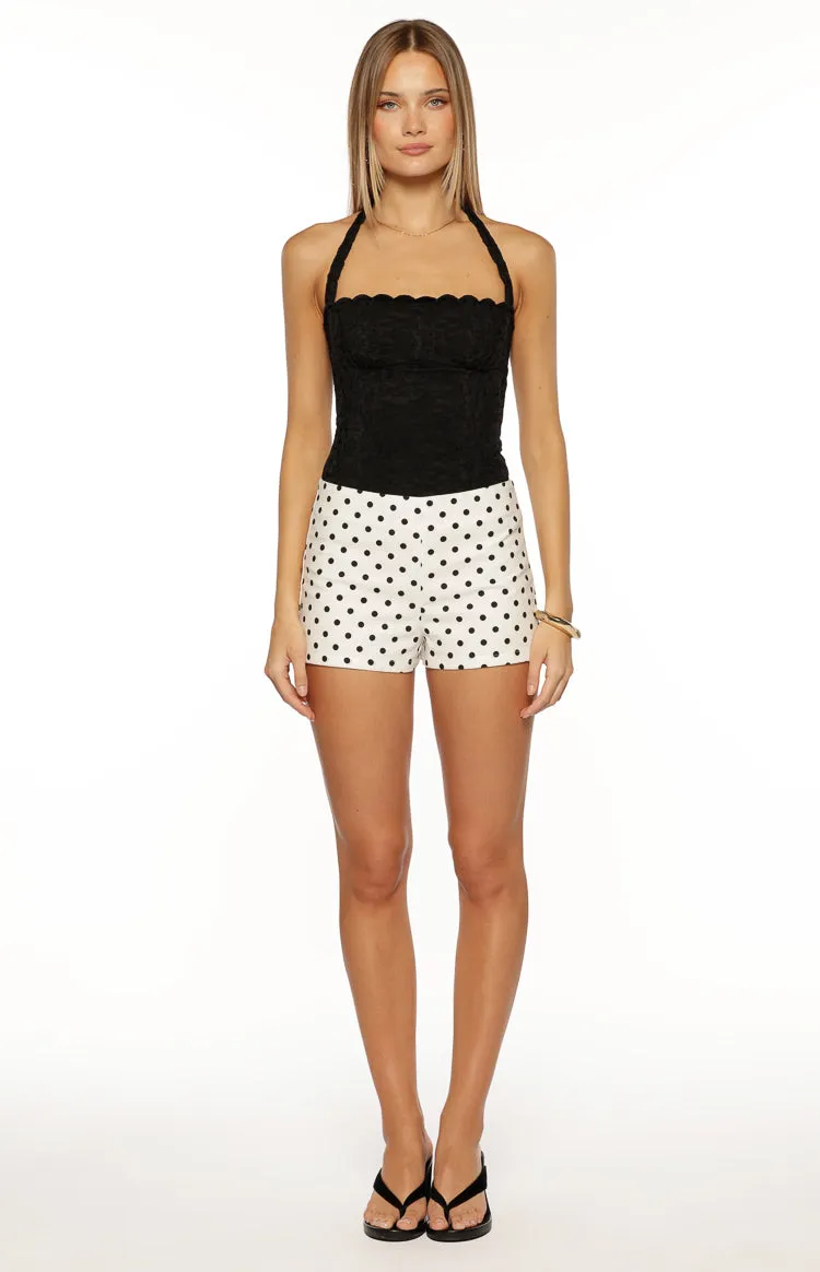Brynn White Polka Dot Shorts sold by Beginning Boutique product image thumbnail 5