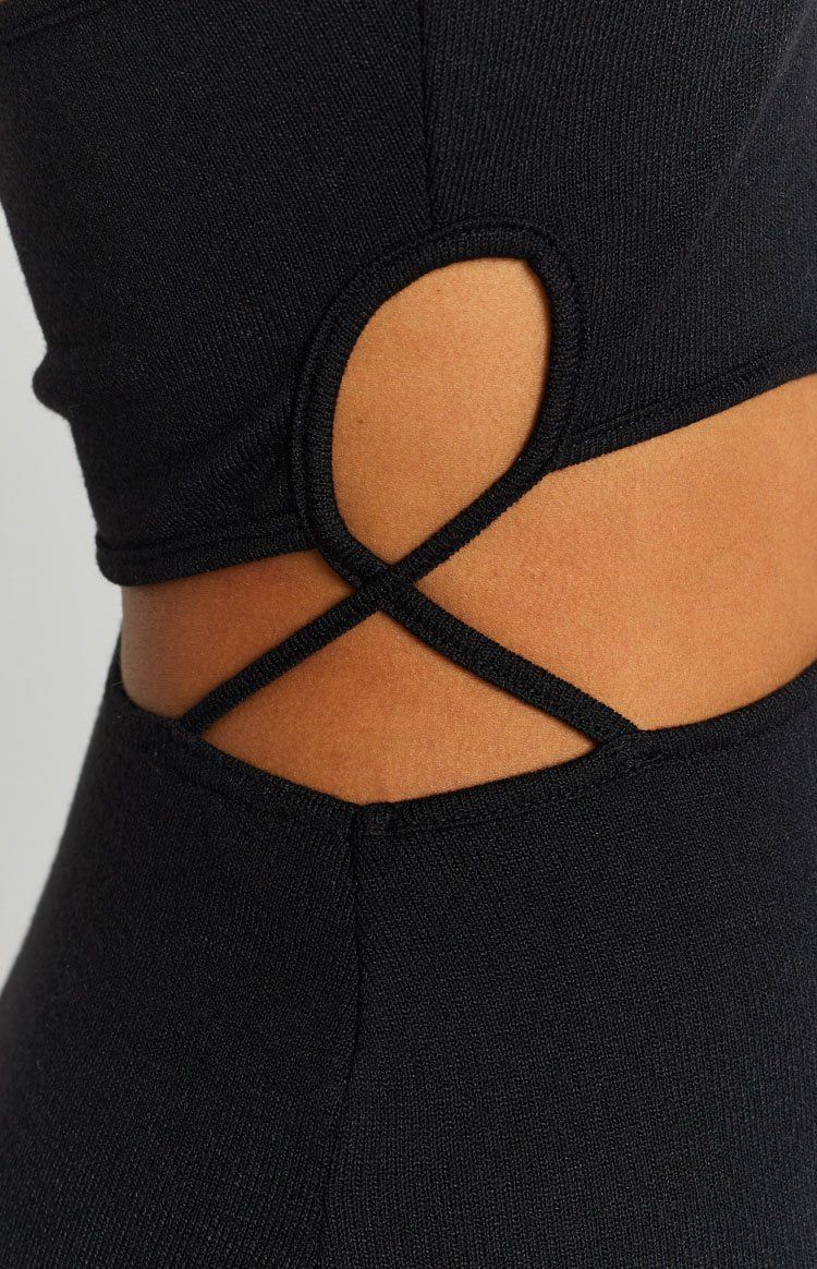 Quanah Cut Out Midi Dress Black sold by Beginning Boutique product image thumbnail 8