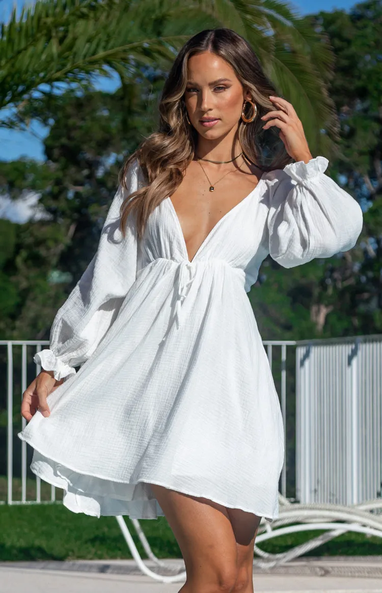 Sun's Out Mini Dress White sold by Beginning Boutique product image thumbnail 5