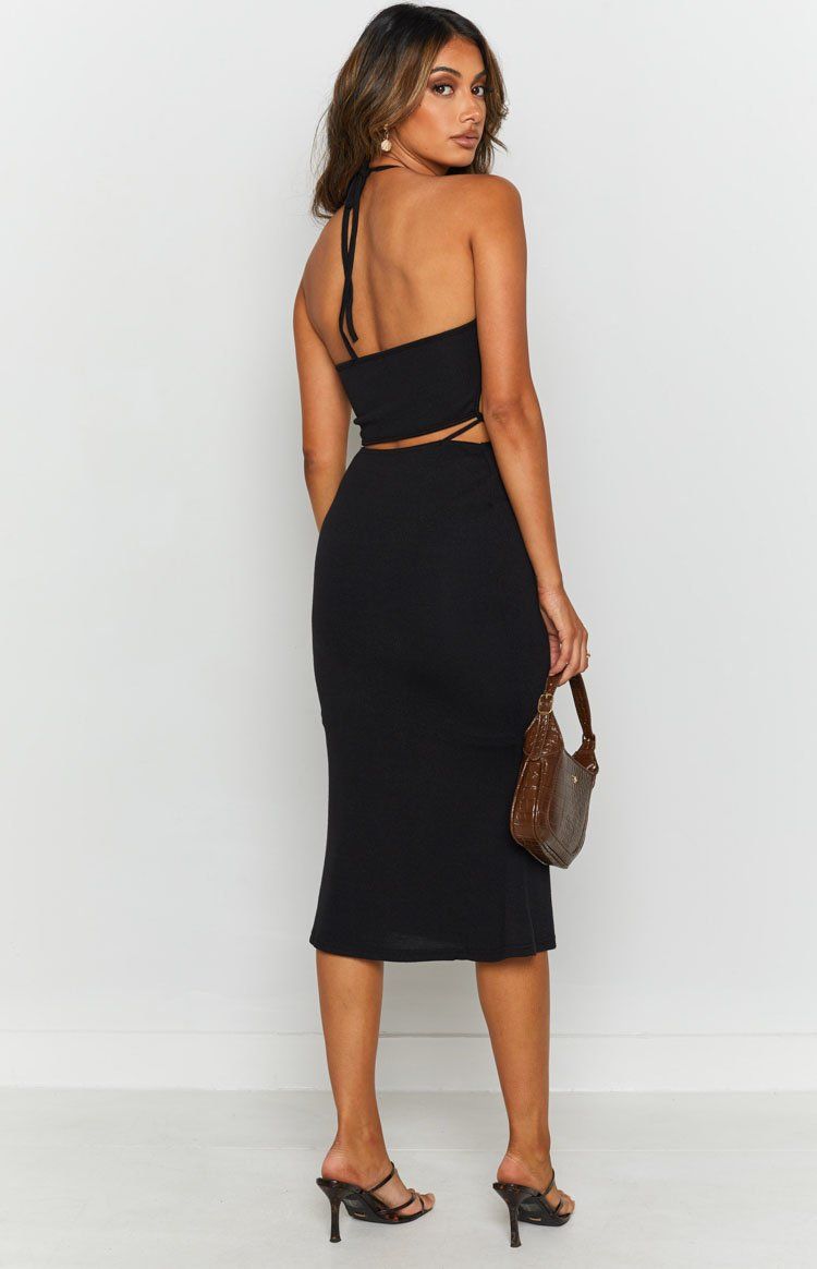 Quanah Cut Out Midi Dress Black sold by Beginning Boutique product image thumbnail 7